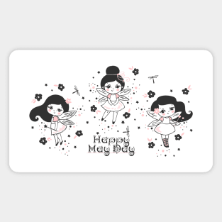May Day Fairies Magnet